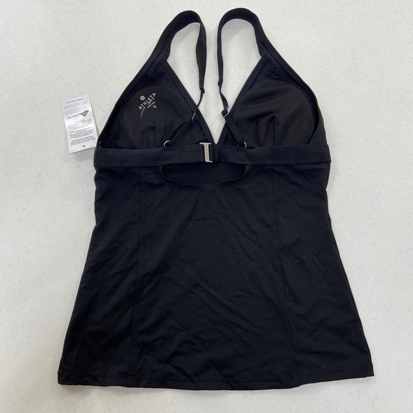 ATHLETA BLACK CLEAN STRAP TANKINI SWIM TOP - Picture 3 of 9